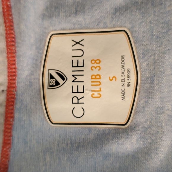 EUC. Cremieux Club 38 Men's T-Shirt, Light Blue, Small - Picture 8 of 13